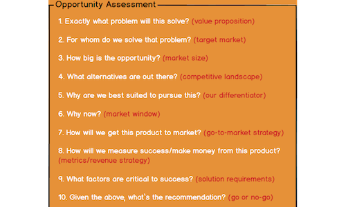 assessing product opportunities